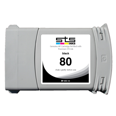 hp80bk_23 Replacement Cartridge for Hewlett Packard HP80 350 ml C48 . BY STS INKS