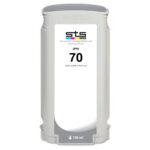 STS Inks Replacement Cartridge for Hewlett Packard C94 130 ml HP70 Gray