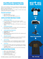 STS Inks DTF Cold Peel Gold Foil 24" × 164ft Roll