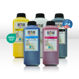 Direct to Transfer Film Ink for Epson Printheads. Bottle of 1 Liter for CMYK and 900 ML for White - All Colors