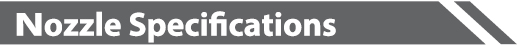 STS 3200 UV Nozzle Specifications